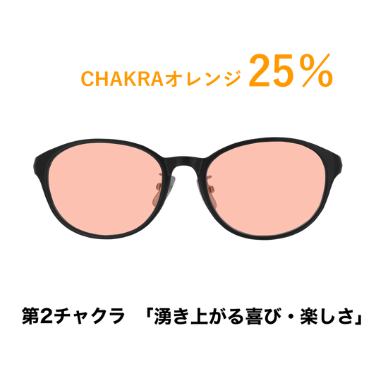 CHAKRAGLASS®ORANGE-オレンジ 25％